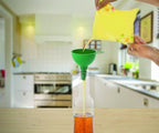 0722 Silicone Funnel For Pouring Oil Sauce Water Juice And Small Food-grains