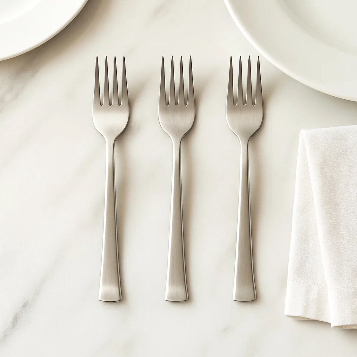 Premium Stainless Steel Dinner Fork - (3 Pc Set)
