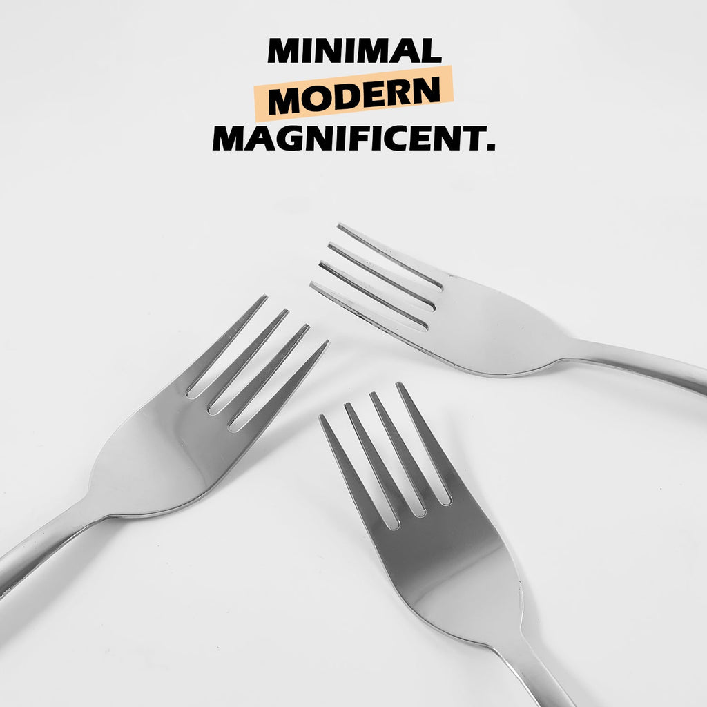 Premium Stainless Steel Dinner Fork - (3 Pc Set)