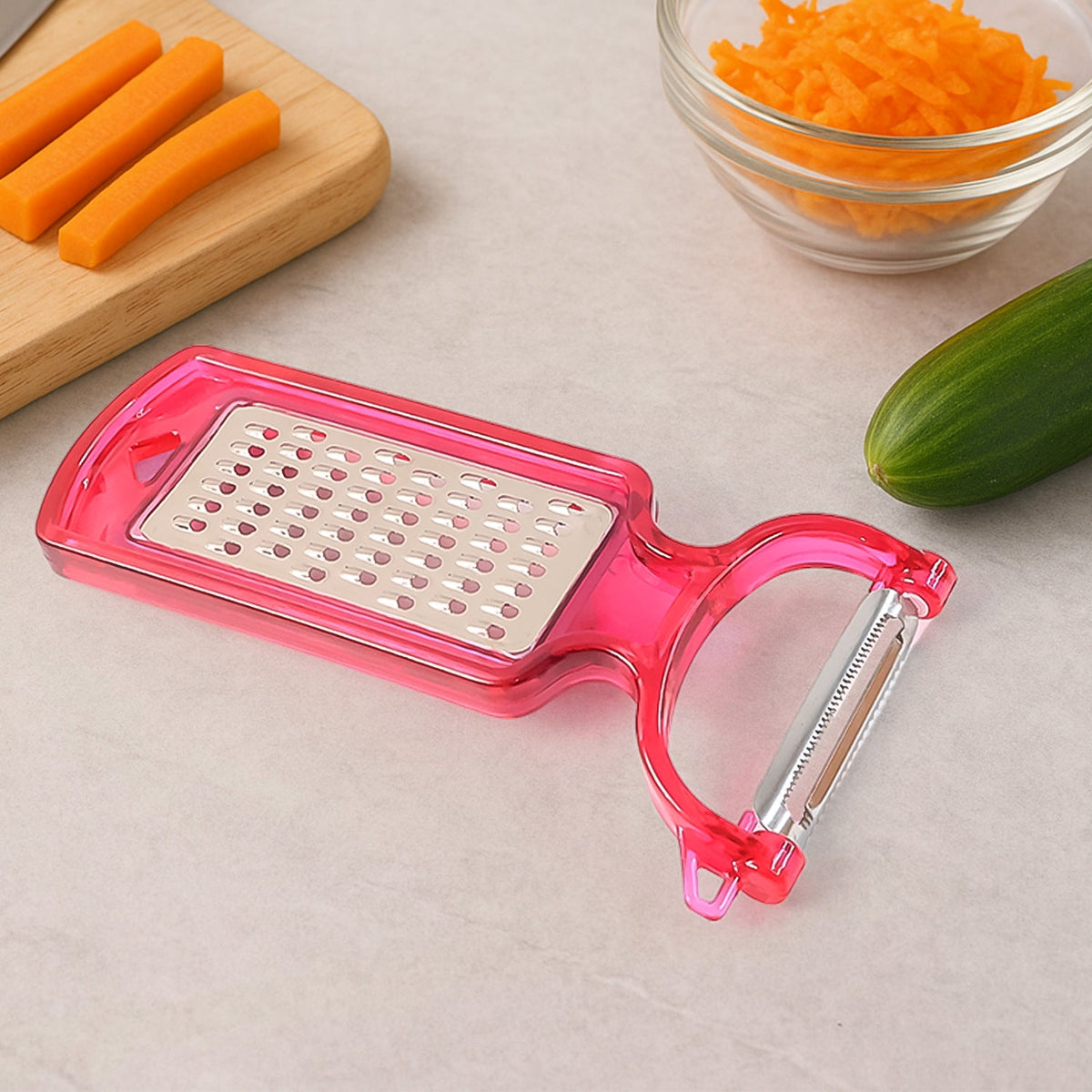 2-in-1 Multifunctional Kitchen Peeler With Grater (1 Pc)